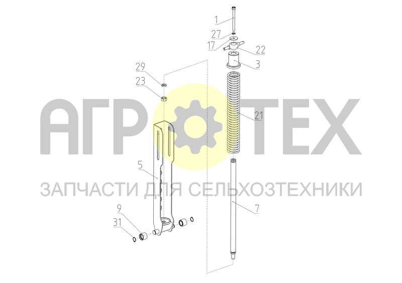 Чертеж Блок пружин (2.04.05.020)